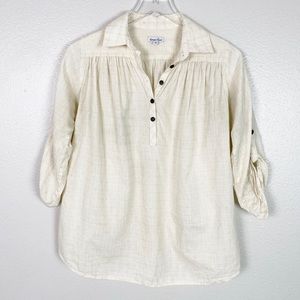 Steven Alan Ivory Popover Blouse